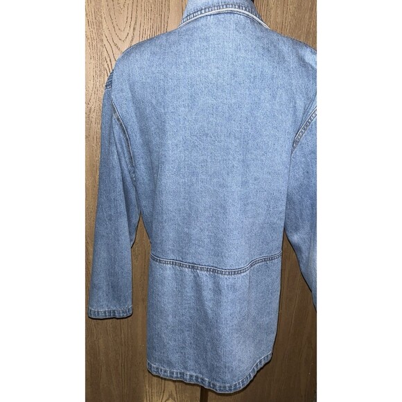 Vintage CMC Denim Schacket /chire Jacket Women’s Small Shoulder Pads - Picture 3 of 11